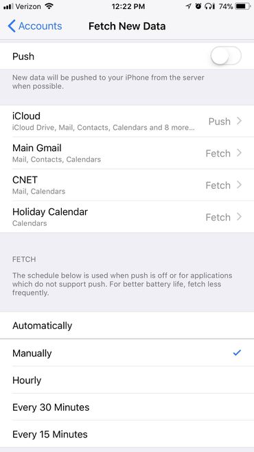 تنظیمات Push و Fetch در iOS