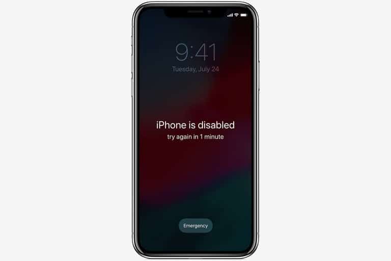 iPhone is disabled